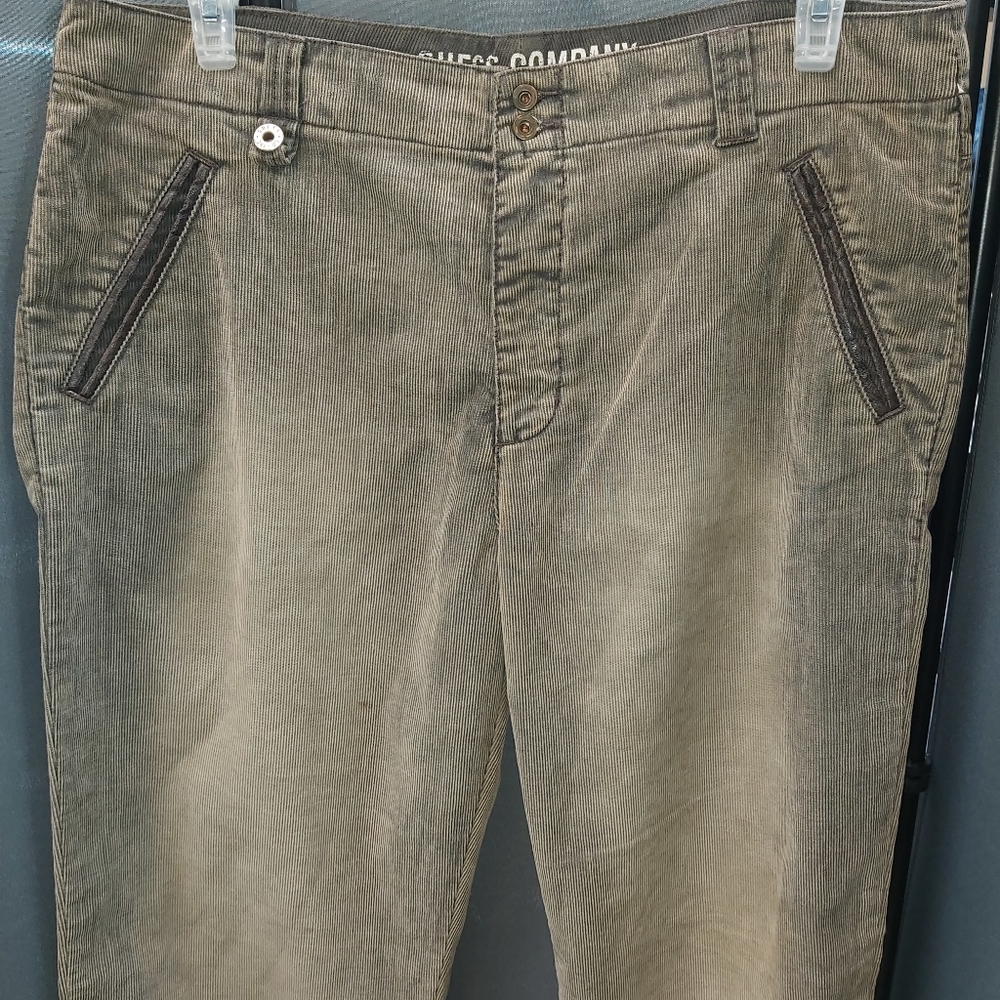 Guess Classic Taupe Corduroy Pants